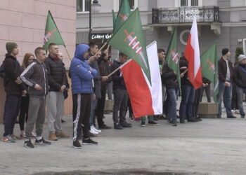 Antyimigracyjna manifestacja w Radomiu. ONR: „Obudź się Europo!”