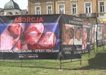 Szokująca wystawa antyaborcyjna w centrum Radomia!