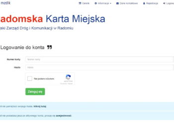 Radomską Kartę Miejską można doładować przez Internet