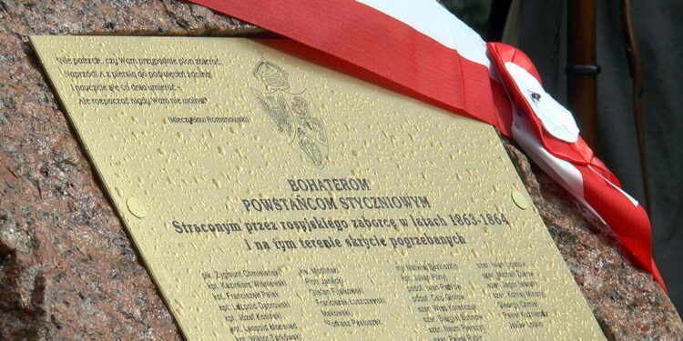 Pomnik upamiętniający Powstańców Styczniowych odsłonięty