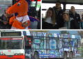 Koszykarze ROSY Radom rozdawali gadżety w autobusie miejskim