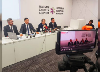 Konferencja prasowa władz Przedsiębiorstwa Państwowego Porty Lotnicze [KONFERENCJA]