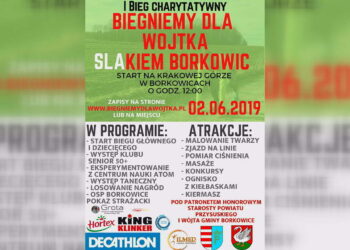 Już 2 czerwca bieg charytatywny „Biegniemy dla Wojtka Slakiem Borkowic”.