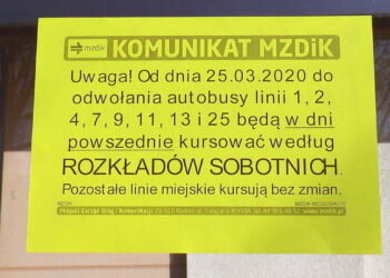 MZDiK wprowadza zmiany w rozkładzie jazdy autobusów miejskich