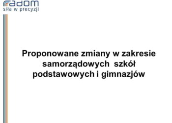Nowa sieć radomskich szkół: SZCZEGÓŁY