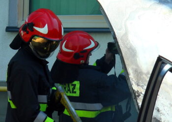 Pożar samochodu na ulicy Słowackiego!