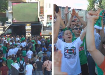 Szalona radość kibiców Radomiaka na Placu Jagiellońskim! (RELACJA)