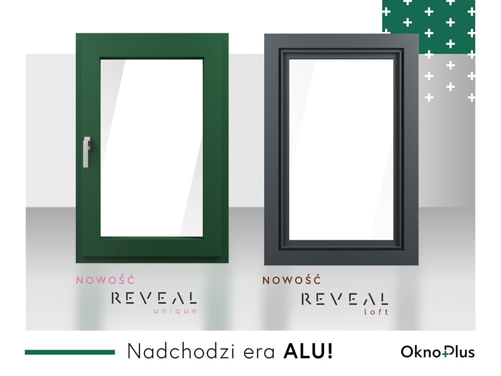 Kolekcja okien Reveal od OknoPlus: Loft i Unique